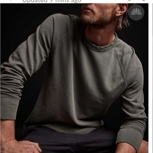 James Perse Vintage French Terry Gray Pullover Crewneck Sweatshirt Size 3